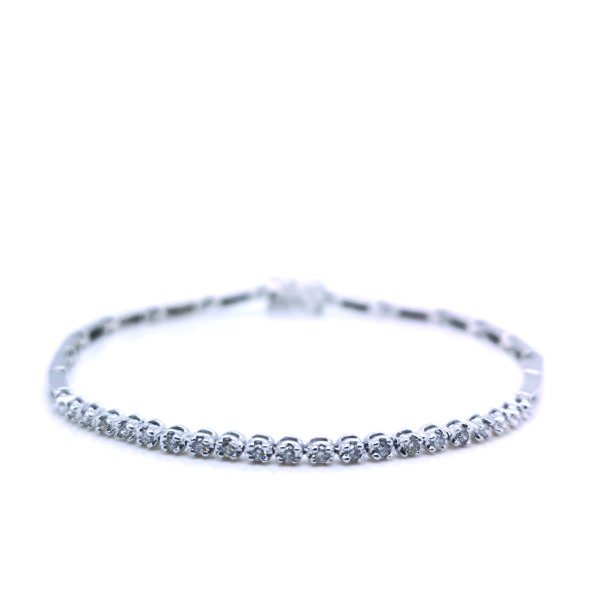 18K White Gold Diamond Bracelet