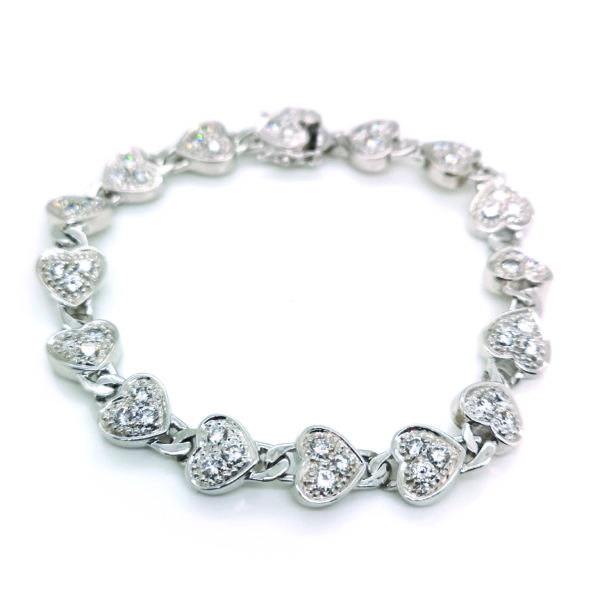 18K White Gold Diamond Bracelet