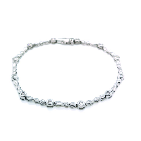 18K White Gold Diamond Bracelet