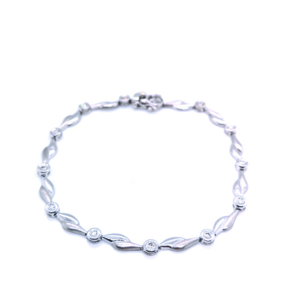 18K White Gold Diamond Bracelet