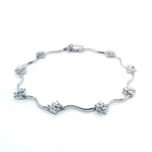 18K White Gold Diamond Bracelet