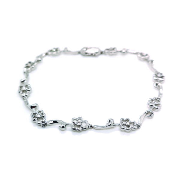 18K White Gold Diamond Bracelet