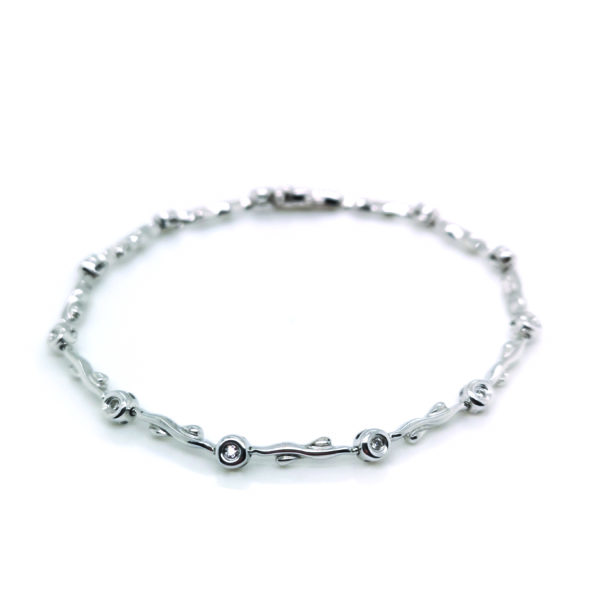 18K White Gold Diamond Bracelet
