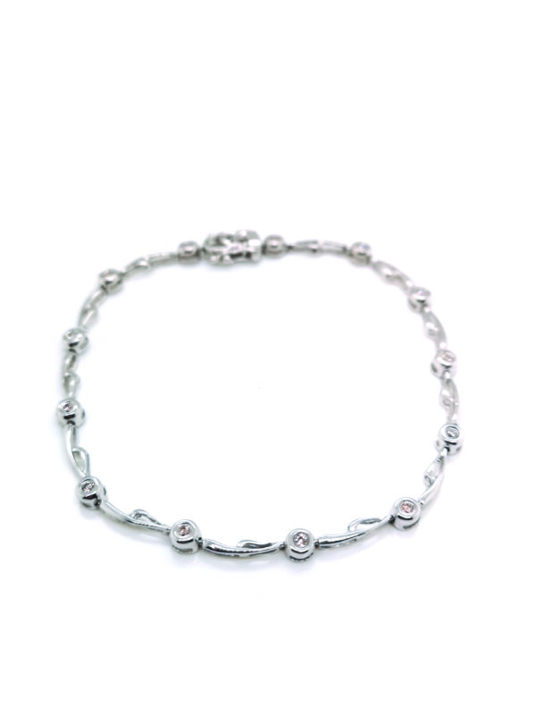 18K White Gold Diamond Bracelet