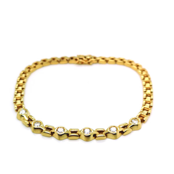 18K Yellow Gold Diamond Bracelet