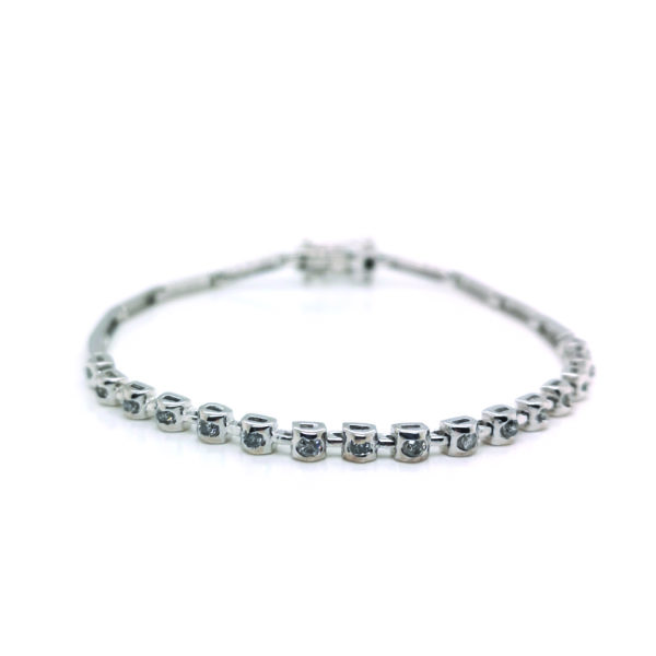 18K White Gold Diamond Bracelet