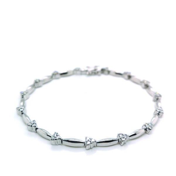 18K White Gold Diamond Bracelet