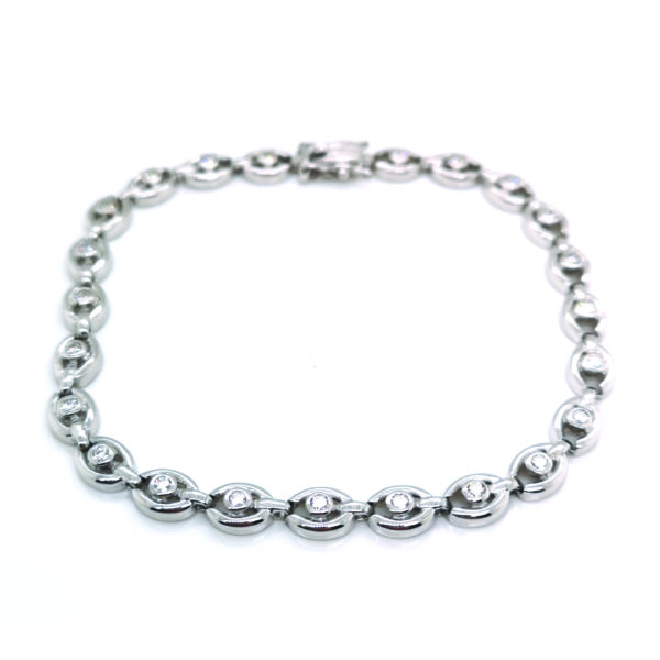 18K White Gold Diamond Bracelet