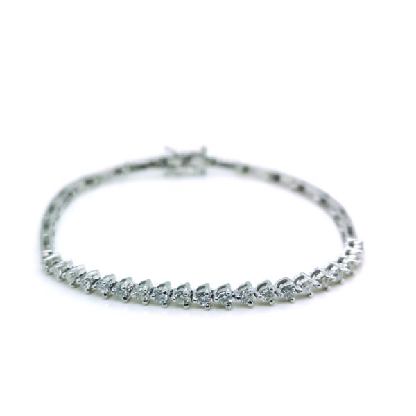 18K White Gold Diamond Bracelet