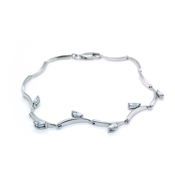 18K White Gold Diamond Bracelet