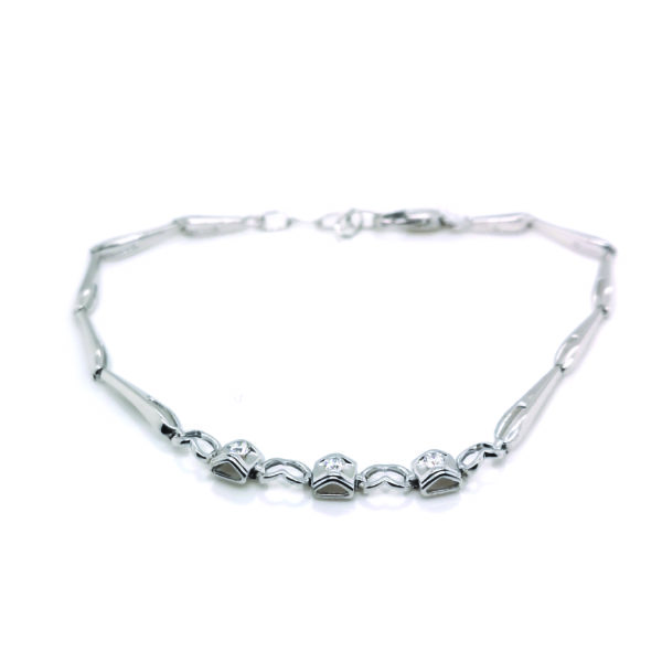 18K White Gold Diamond Bracelet