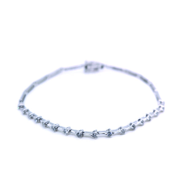 18K White Gold Diamond Bracelet