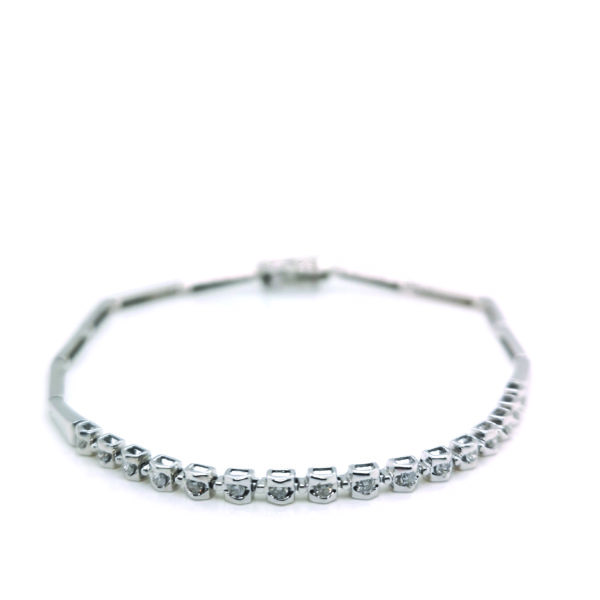 18K White Gold Diamond Bracelet