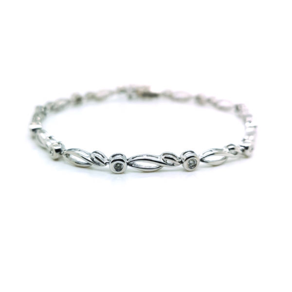 18K White Gold Diamond Bracelet