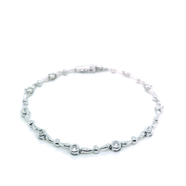 18K White Gold Diamond Bracelet