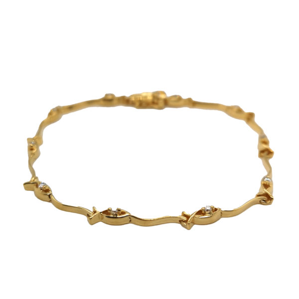 18K Yellow Gold Diamond Bracelet