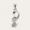 18K White Gold Diamond Pendant