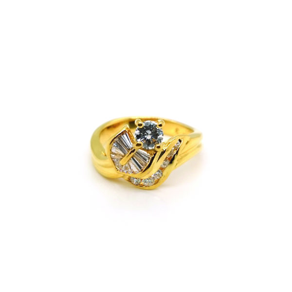 18K Yellow Gold Diamond Ring