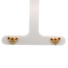 18K Yellow Gold Diamond Ruby Earstud