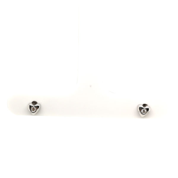 18K White Gold Diamond Earstud