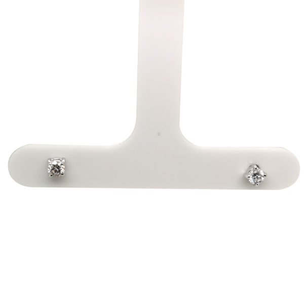 18K White Gold Diamond Earstud
