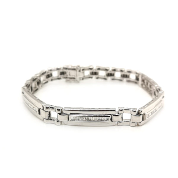 18K White Gold Diamond Bracelet