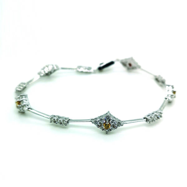 18K White Gold Diamond Bracelet