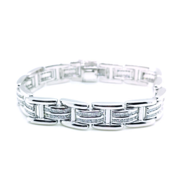 18K White Gold Diamond Bracelet