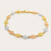 18K White/Yellow/Rose Gold Bracelet