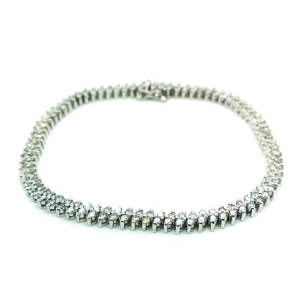 18K White Gold Diamond Bracelet