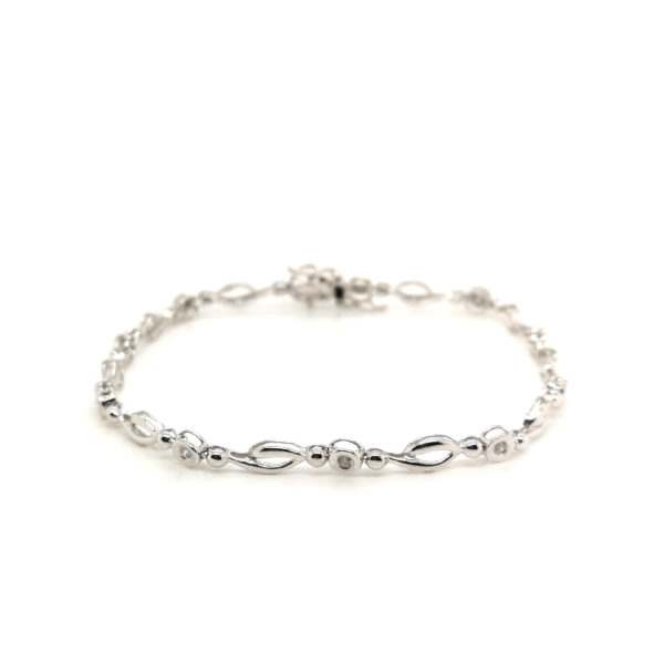 18K White Gold Diamond Bracelet