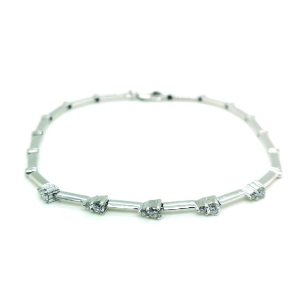 18K White Gold Diamond Bracelet