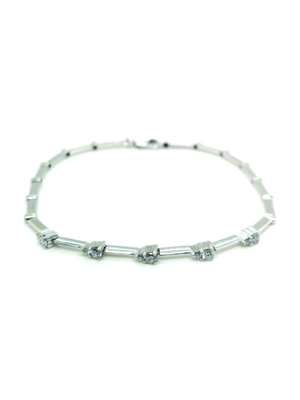 18K White Gold Diamond Bracelet