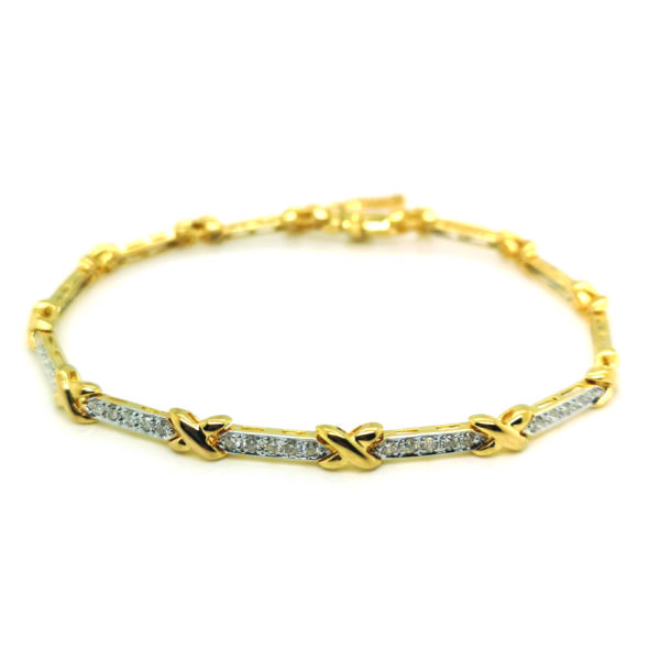 18K Yellow Gold Diamond Bracelet