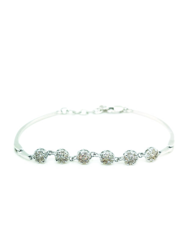 9K White Gold Diamond Bracelet