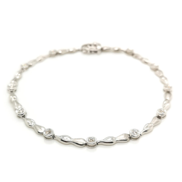 18K White Gold Diamond Bracelet