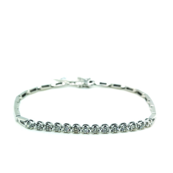 18K White Gold Diamond Bracelet