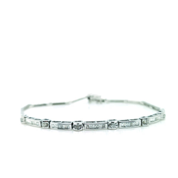 18K White Gold Diamond Bracelet