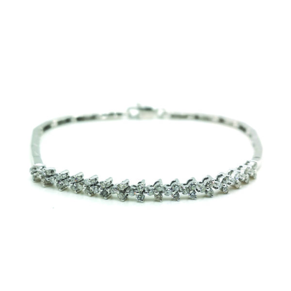 18K White Gold Diamond Bracelet