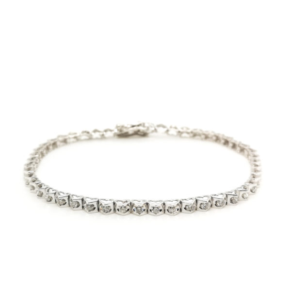 18K White Gold Diamond Bracelet