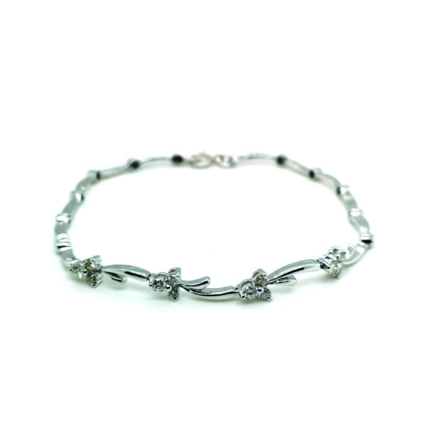 18K White Gold Diamond Bracelet