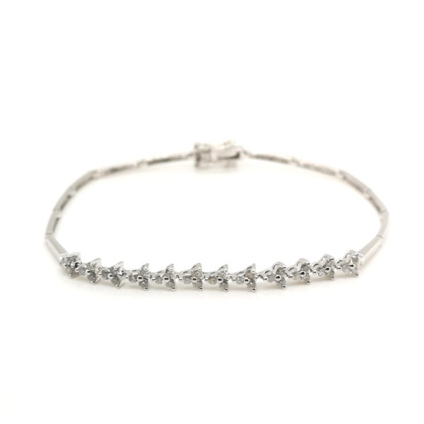 18K White Gold Diamond Bracelet