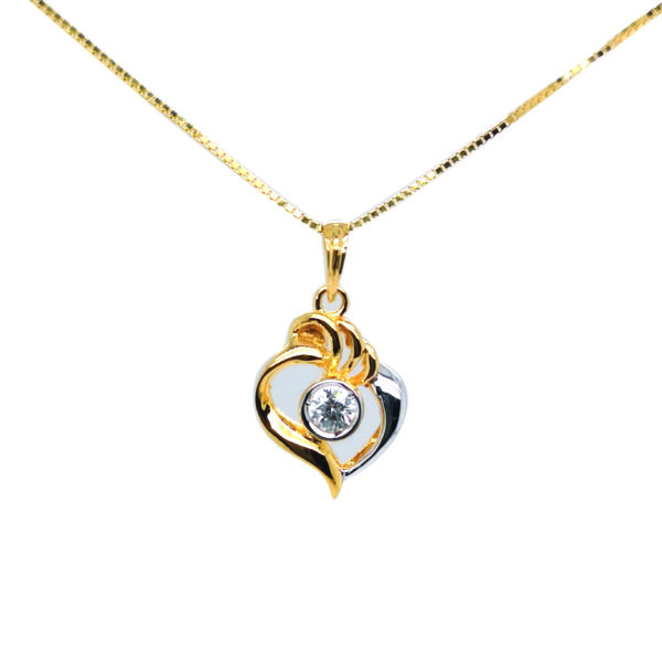 20K Yellow Gold Diamond Pendant