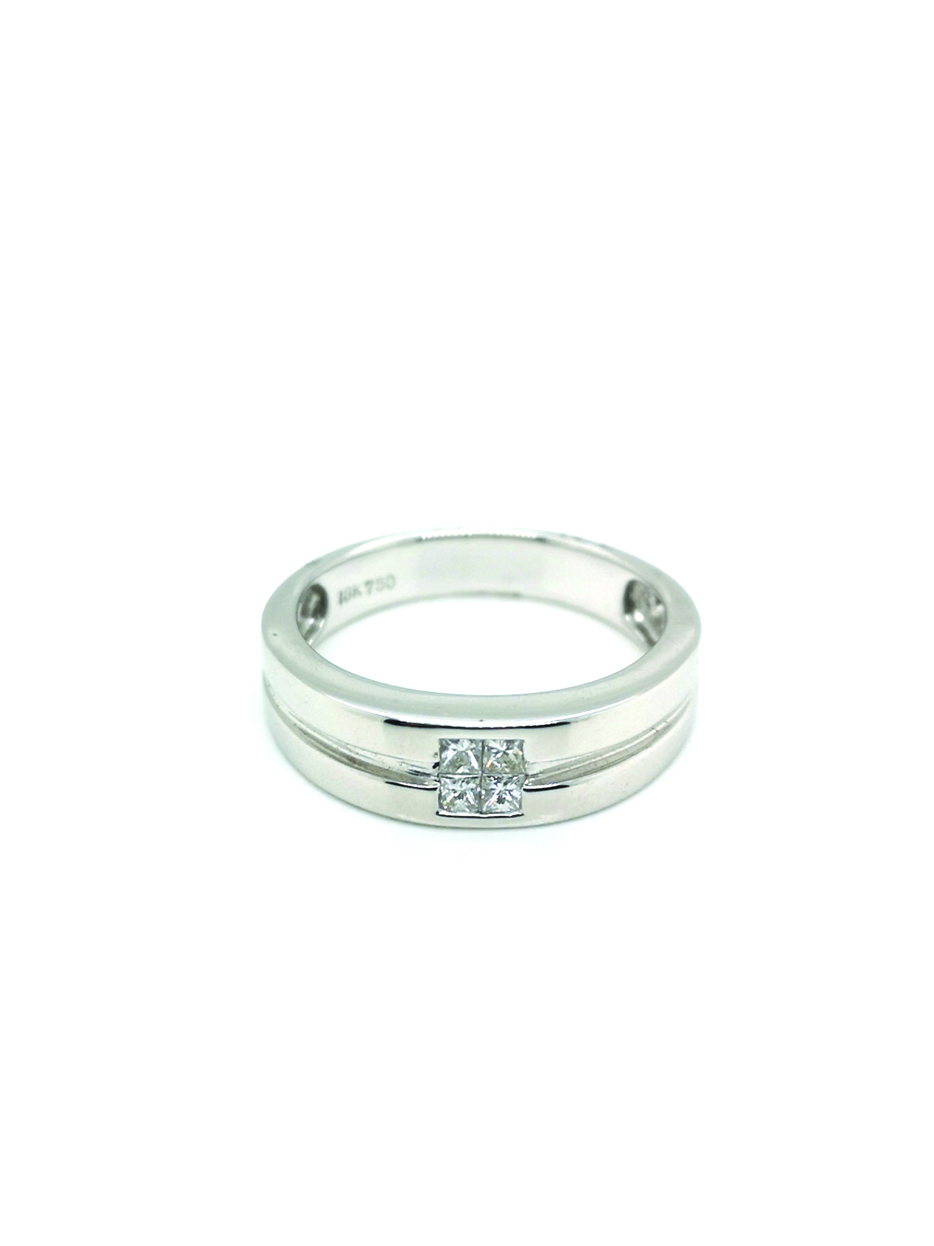 18K White Gold Diamond Ring - ValueMax Jewellery