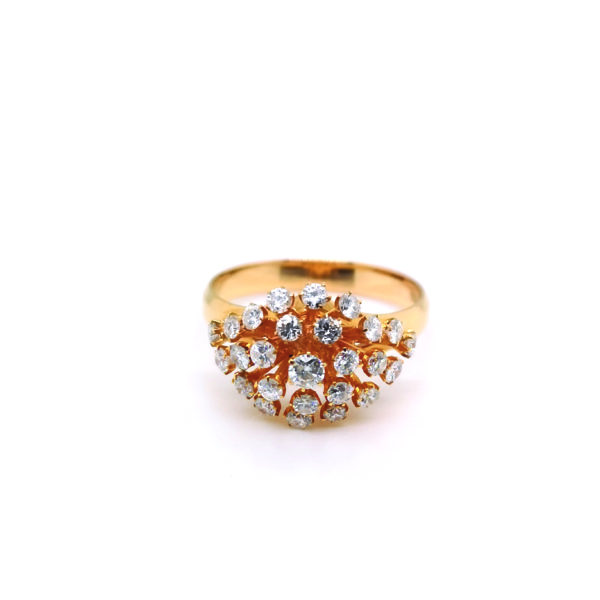 20K Yellow Gold Diamond Ring