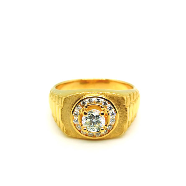 20K Yellow Gold Diamond Ring