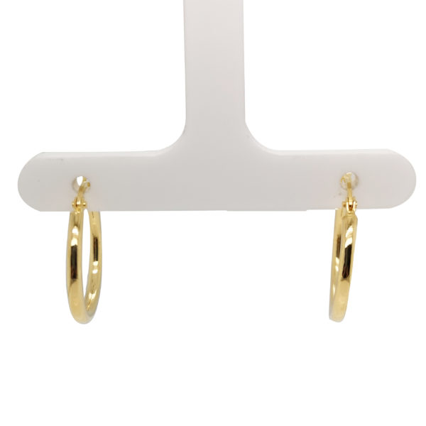18K Yellow Gold Loop Earring