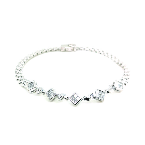 18K White Gold Diamond Bracelet