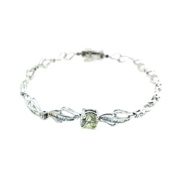 9K White Gold Diamond Bracelet