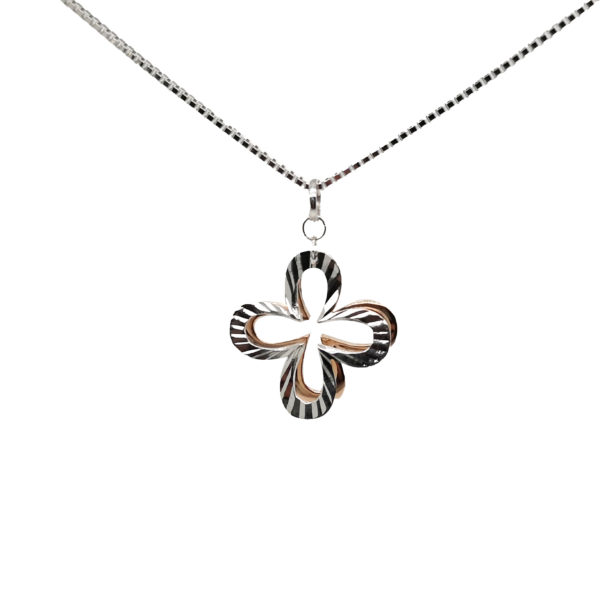 18K White/Rose Gold Pendant